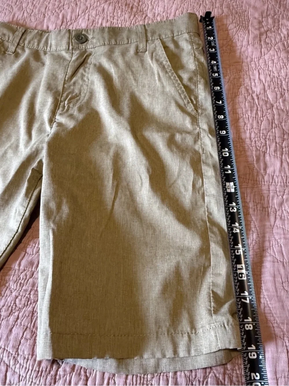 Levi's Shorts Mens 28 Khaki Flat Front Slash Pockets Cargo Utility